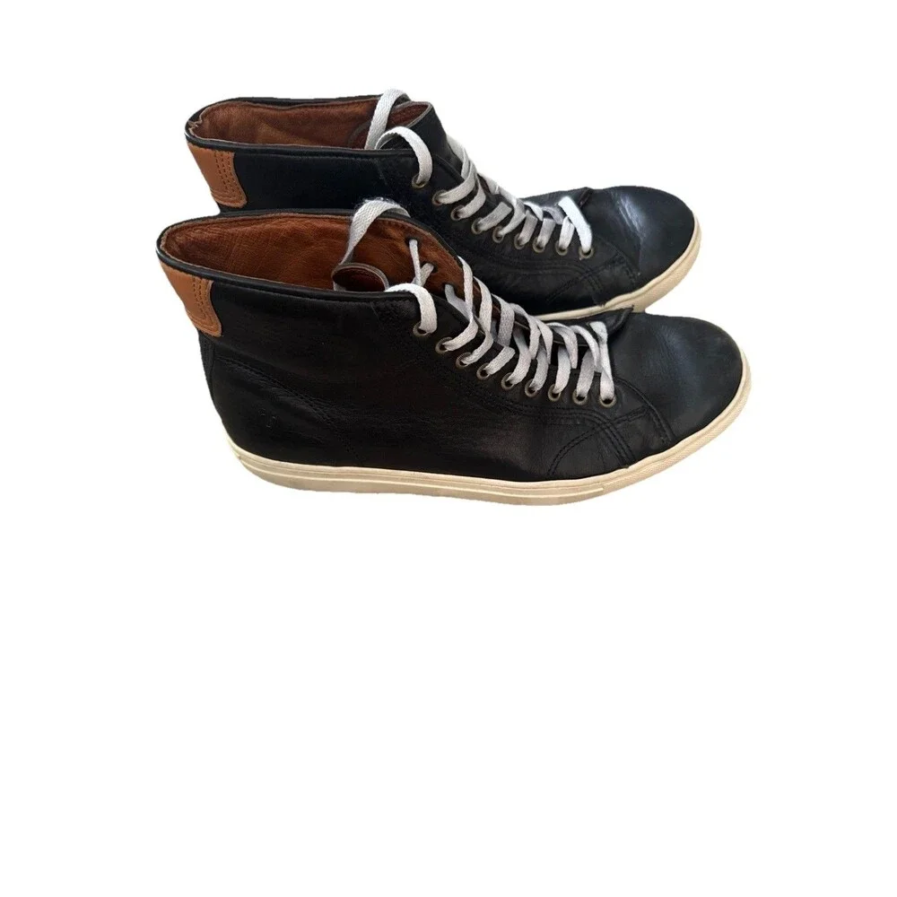 Frye Walker Mid Lace Boots Men's Black  Brown Leather Mid / High Top Shoe Size 9
